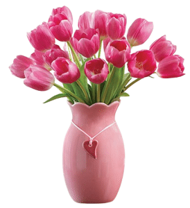 Artistic Pink Tulips
