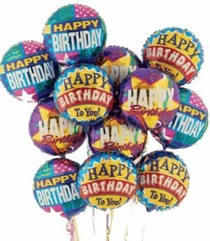 1 Dozen Happy Birthday Balloons