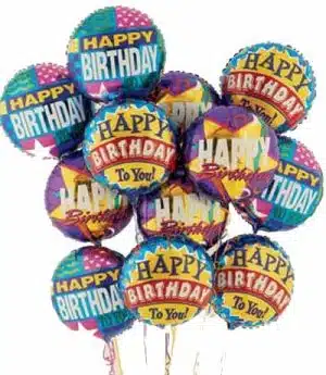 1 Dozen Happy Birthday Balloons