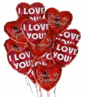 12 Romantic Heart Balloons