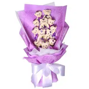 8 Mini Bear Bouquet