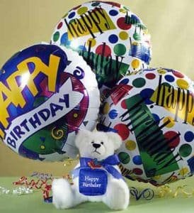 Birthday Teddy Bear Balloon