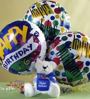 Birthday Teddy Bear Balloon
