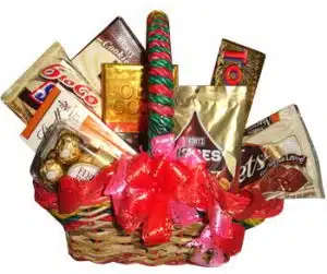 Chocolate Basket with Luxury Treats