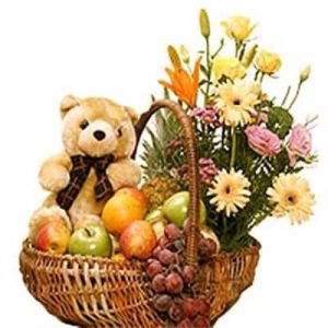 Fruits Flower and Teddy