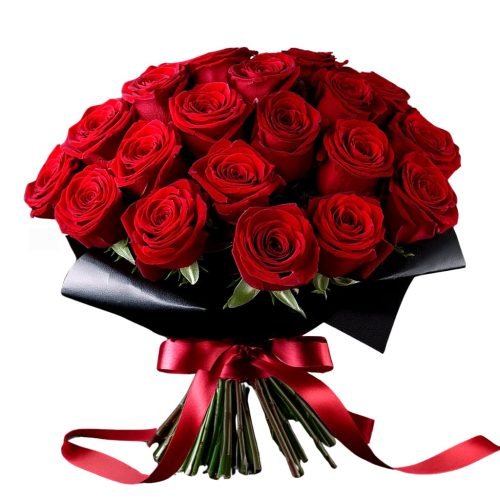 Bouquet of12pcs Red Roses with Fillers