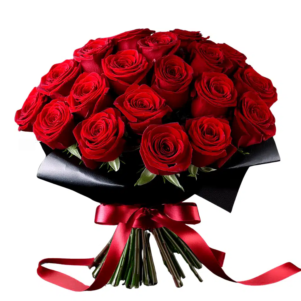 Bouquet of12pcs Red Roses with Fillers