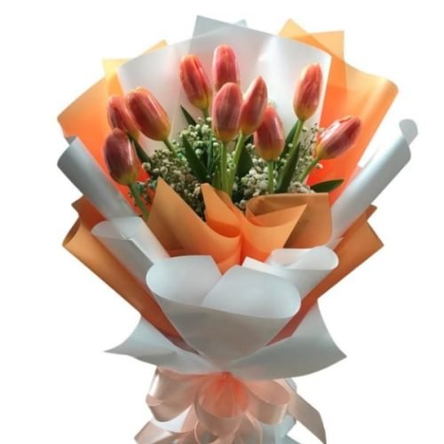 Orange Tulips Bouquet