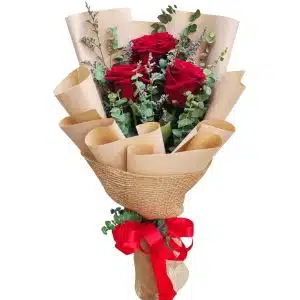Send flowers to Philippines, Flower delivery Philippines, Send roses to Philippines Flower shop Philippines Bouquet of 3pcs Red Roses to Pangasinan