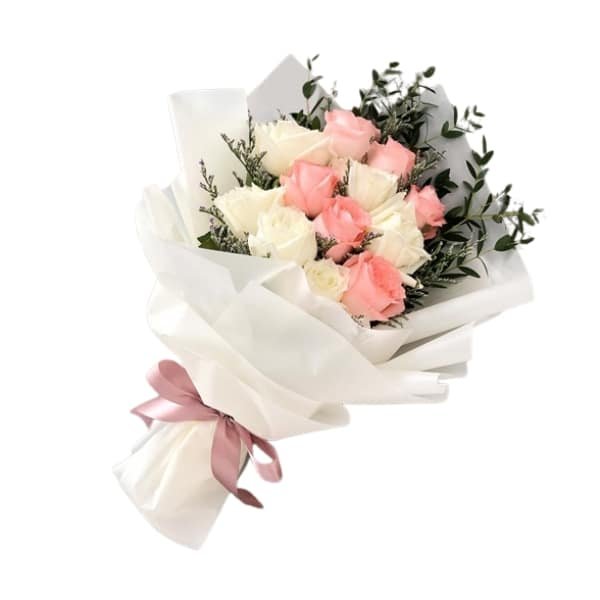 Send flowers to Philippines, Flower delivery Philippines, Send roses to Philippines Flower shop Philippines Pink and white Flower Beauty Bouquet