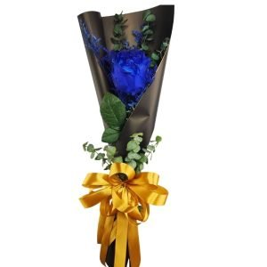 Single Blue Rose Bouquet