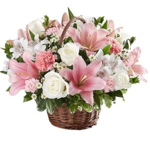 Colored Wicker Basket