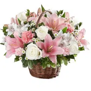 Colored Wicker Basket
