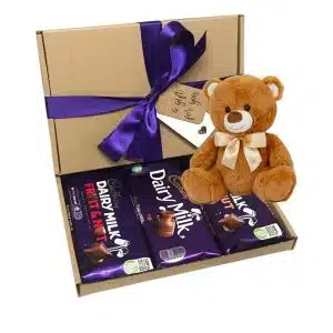 Cute bear with Cadbury