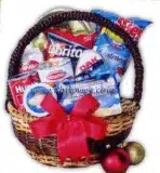 Around the world Christmas Basket