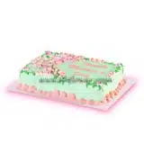 Red ribbon cake for mother