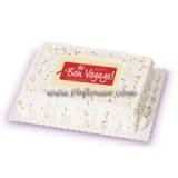 Red ribbon Bonvoyage cake