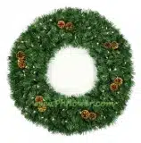 18" Pre-Lit Winchester Fir Wreath, 50 Clear Lamps