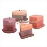 SCENTED DESIGNER CANDLE 4/SET