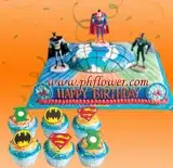 Send flowers to Philippines, Flower delivery Philippines, Send roses to Philippines Flower shop Philippines JUSTICE LEAGUE BIRTHDAY PACKAGE