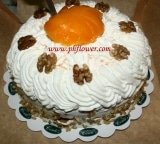 Peach Walnut Torte