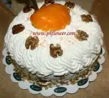 Peach Walnut Torte