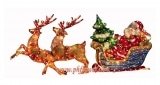 Light Holographic Deer and Santa Sleigh