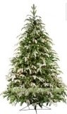 5' Full Fraser Fir Tree, Flocked, 200 Clear Lamps