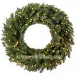 18 " Douglas Fir Wreath, 50 Clear Lamps