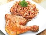 APPETIZERS-Roast Chicken with spaghetti