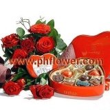 Red Roses and Chocolate Surprise