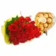Timeless Red Roses and Chocolate Gift
