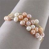 Strand Multicolor Pearl Bracelet