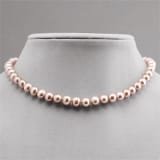 14K 8-9mm Freshwater Pink Pearl Necklace