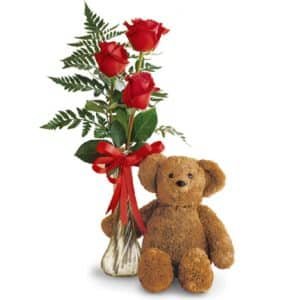 Small Bear and Roses