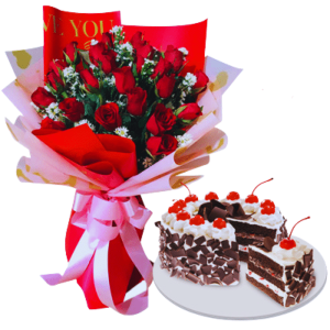 Roses with Black Forest Cake