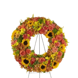 sympathy autumnal wreath
