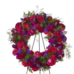 Sympathy Calming Colors Wreath