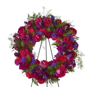 Sympathy Calming Colors Wreath
