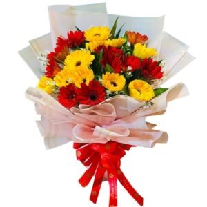 Red and Yellow Gerbera