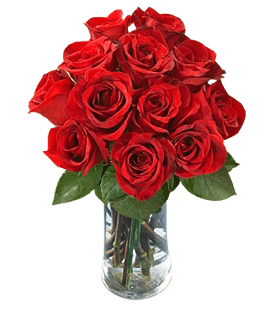 Send flowers to Philippines, Flower delivery Philippines, Send roses to Philippines Flower shop Philippines 12pcs Red Rose in Vase to Pangasinan