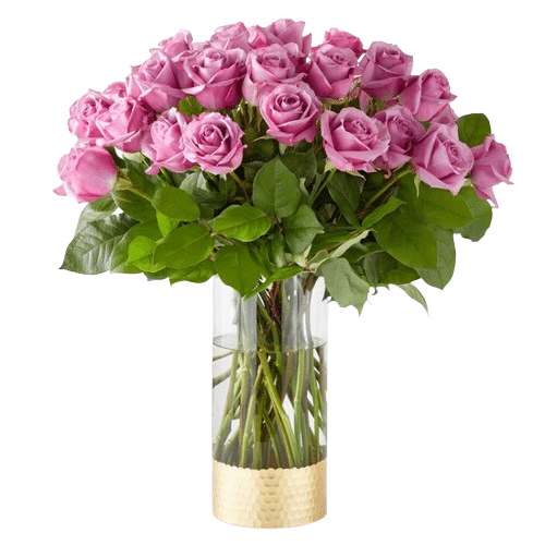 Send flowers to Philippines, Flower delivery Philippines, Send roses to Philippines Flower shop Philippines 24pcs Lavender Roses in Vase