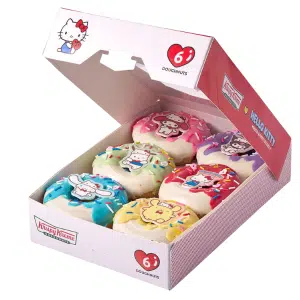 Krispy Kreme Box of 6 Hello Kitty Doughnuts