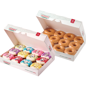 Krispy Kreme Double Mixed Dozen Hello Kitty Doughnuts