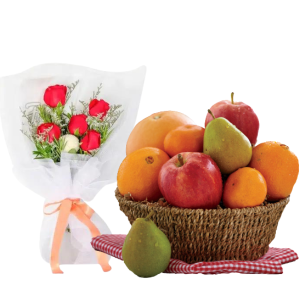 Flowers N'Fruit Basket 13
