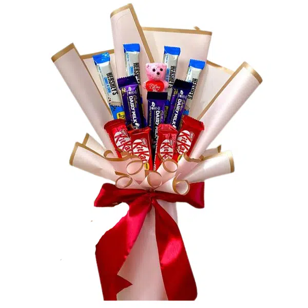 Send flowers to Philippines, Flower delivery Philippines, Send roses to Philippines Flower shop Philippines Surprise Chocolate Bouquet to Malabon