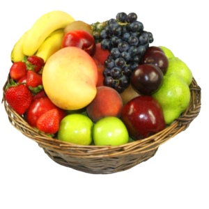 Fresh Fruits in Decorated Basket