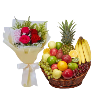 Flowers N'Fruit Basket 15