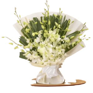 Elegant White Orchid Bouquet