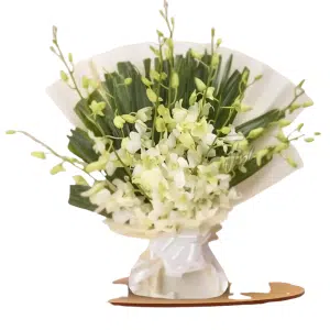 Elegant White Orchid Bouquet